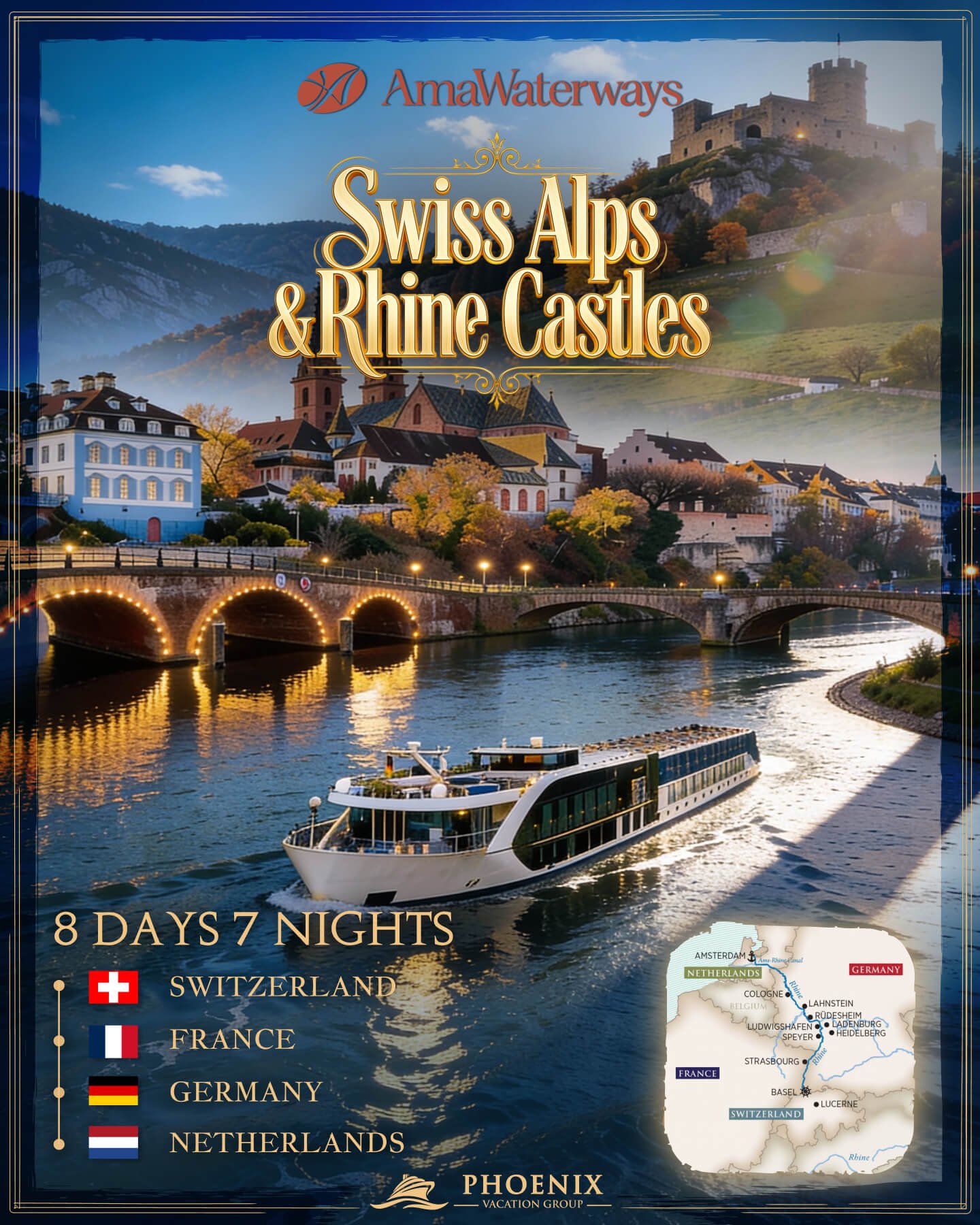 Swiss Alps & Rhine Castles